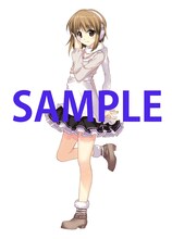 萩原雪歩の特典イラスト。（c）窪岡俊之（c）NBGI（c）2011 藤真拓哉／講談社