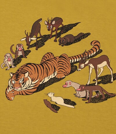 「タッタと虎」Tシャツ（イエロー）(C)TEZUKA PRODUCTIONS