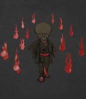 「ぬらりひょん」Tシャツ（墨色） (C)水木プロダクション