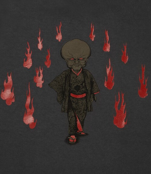 「ぬらりひょん」Tシャツ（墨色） (C)水木プロダクション