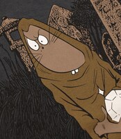 「ねずみ男」Tシャツ（墨色） (C)水木プロダクション