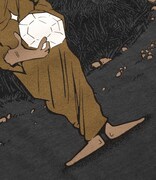 「ねずみ男」Tシャツ（墨色） (C)水木プロダクション