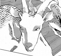 マリエを襲う人形「ゴーラト（飢餓）」。