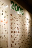 「よつばと10年1日展」会場風景。