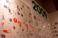 「よつばと10年1日展」会場風景。