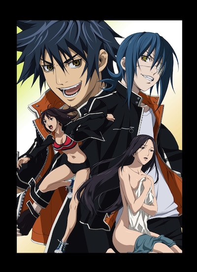 「エア・ギア 黒の羽と眠りの森-Break on the sky-Trick3」キービジュアル。作画：堀内修、色指定・仕上：篠原愛子（スタジオ・イースター）、合成：植田真樹（c）大暮維人／講談社