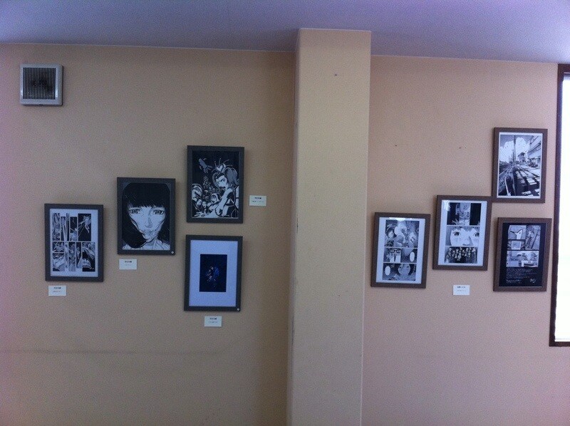 原画展の様子。