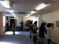 原画展の様子。