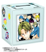 テニスの王子様 完全版 Season2 収納BOX。ボックス前面の窓には特典ポスターの好きな部分を入れることができるので、氷帝学園メンバーを飾るもよし、白石を飾るもよし。(C)許斐剛／集英社