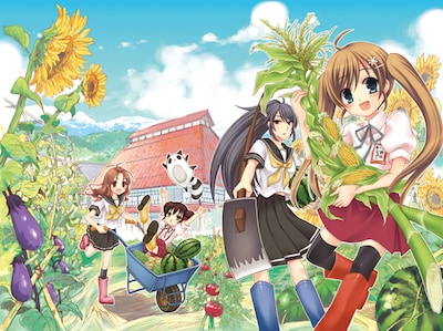 鳴見なる＋唐花見コウによる新連載「JA～女子によるアグリカルチャー～」カット。