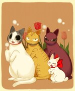 「片桐くん家に猫がいる」描き下ろしマウスパッド発売