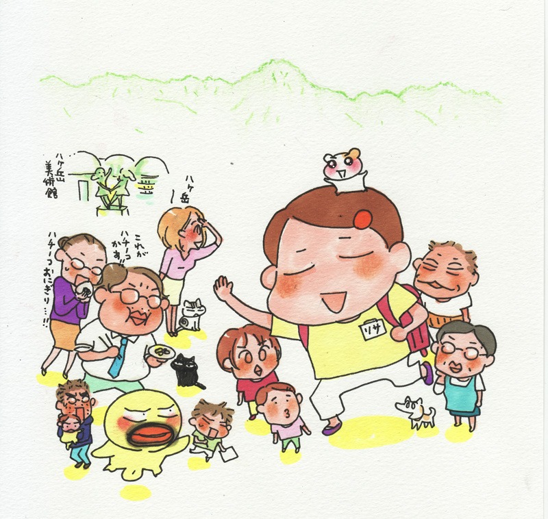 フライヤーに使用された伊藤描き下ろしのイラスト。