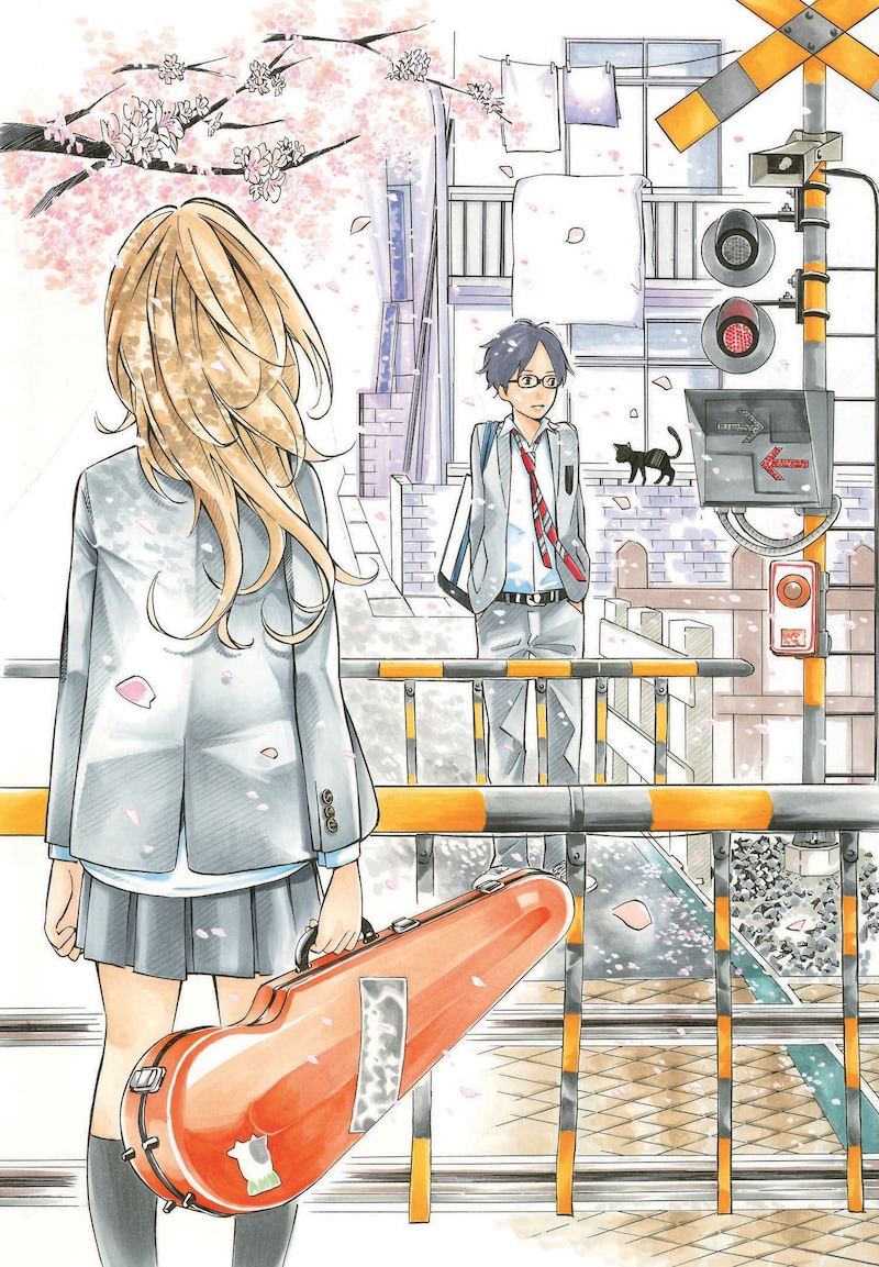 「四月は君の嘘」扉イラスト（c）新川直司／講談社