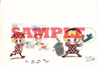 ひうらさとるのサイン入りカラー原画。