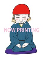 手ぬぐいに使用される予定の、落語家バージョンのひうらの自画像。どのようなデザインに仕上がるか楽しみにしておこう。