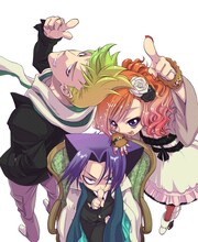 黒乃奈々絵「殲鬼戦記ももたま」カット。