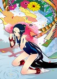 月刊COMICリュウ7月号から開始する楽楽の新連載「マロマロ」カット。