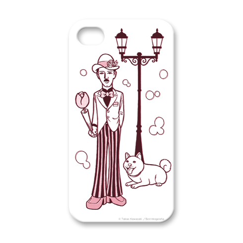 川崎タカオのiPhoneケース「待ちぼうけ紳士1」