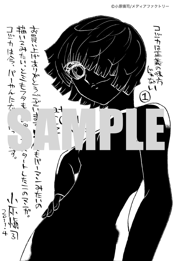 COMIC　ZIN購入特典のイラストカード。