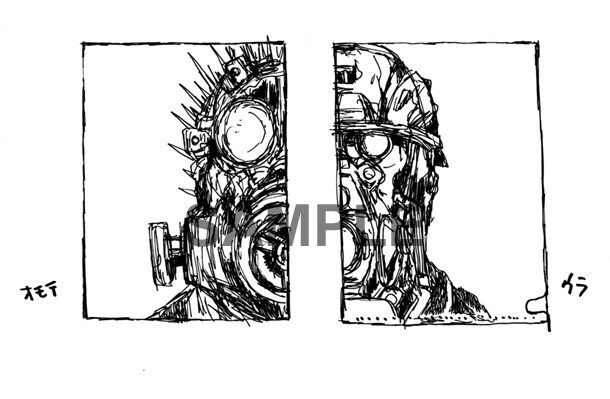 「カイマン硬式ファイルセット」に含まれるクリアファイルの1つ。製作中のため、実物とはデザインが異なる場合がある。(C)林田球／小学館