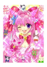 中川翔子のイラスト。