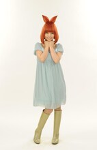 P子に扮した安倍なつみ。（c）中村光／スクウェアエニックス・AUTBパートナーズ