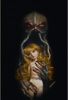 ヴァニラ画廊で展示される森馨「クトゥルーの呼び声」。