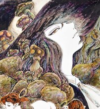 ヴァニラ画廊で展示される高橋葉介の作品の一部。すべてを見たい人はギャラリーまで足を運ぼう。