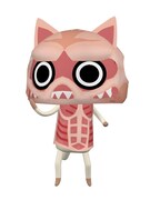 超大型巨人の衣装を着たアイルー。キモカワなデザインはインパクト大。(c)CAPCOM CO.， LTD. 2011 ALL RIGHTS RESERVED.