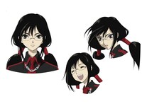 更衣小夜の表情集。(C)2011 Production I.G, CLAMP／Project BLOOD-C TV