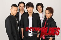 ドラマ「ろくでなしBLUES」キャスト。（左から）小澤雄太（山下勝嗣役）、秋山真太郎（島袋大役）、青柳翔（前田太尊役）、春川恭亮（畑中優太郎役）、白濱亜嵐（沢村米示役）。