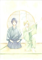 みよしふるまちの新連載「ケッコーなお手前です。」カット。