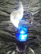 QUEEN DOLCEのスペシャルドリンク「紺之介 ＜胡蝶の夢＞」。