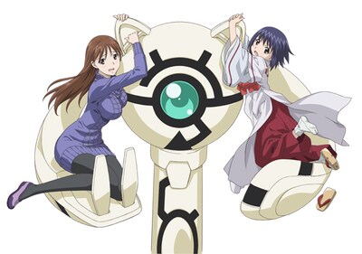 アニメ「神様ドォルズ」キービジュアル。(C)2011 やまむらはじめ・小学館／案山子保存協会