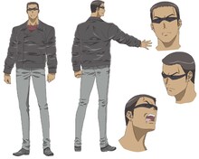 日向勾司朗の設定画。(C)2011 やまむらはじめ・小学館／案山子保存協会