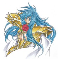 「聖闘士星矢 THE LOST CANVAS 冥王神話 外伝」カット。第1章の主人公は魚座のアルバフィカ。