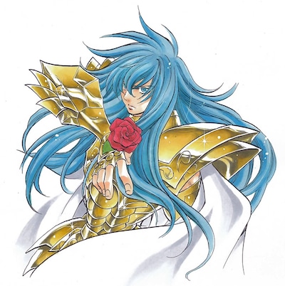 「聖闘士星矢 THE LOST CANVAS 冥王神話 外伝」カット。第1章の主人公は魚座のアルバフィカ。