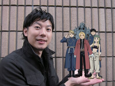 キャラクターのサイズや位置は変更できるので、こんな風に手に乗せてしまうことも可能。 (C)荒川弘/鋼の錬金術師製作委員会・MBS