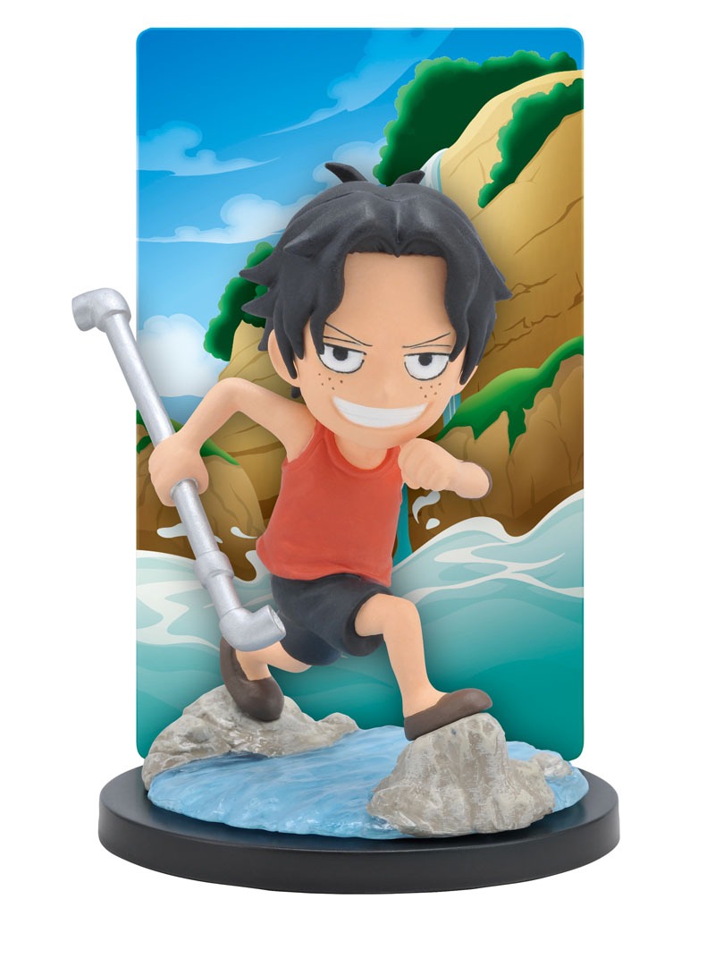 F賞カードスタンドフィギュアのうち、エース。(C)尾田栄一郎／集英社・フジテレビ・東映アニメーション
