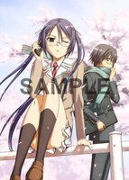 「累計100万部突破目前応援フェア」実施店でプレゼントされるイラストカードのひとつ。イラストは計8枚が用意されている。