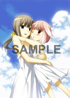 「累計100万部突破目前応援フェア」実施店でプレゼントされるイラストカードのひとつ。イラストは計8枚が用意されている。