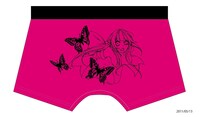 「はにめろ。」ボクサーパンツ（ピンク）裏。