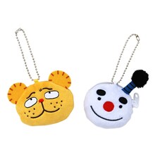「ミニミニポーチボールチェーン」ダディベア（左）とスノー丸（右）。価格はそれぞれ630円。(C)末次由紀/講談社