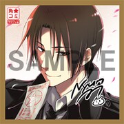 イラスト入りミニサイン色紙の1枚。