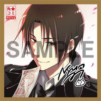 イラスト入りミニサイン色紙の1枚。