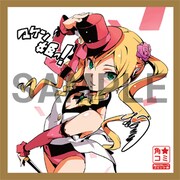 イラスト入りミニサイン色紙の1枚。