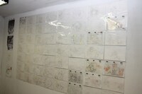 「グレンラガン展」の風景。(C)ガイナックス・中島かずき/劇場版グレンラガン製作委員会