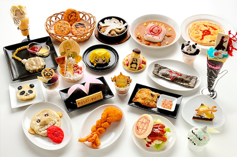 「鋼の錬金術師デザート&フード」は全23種類。 (C)荒川弘/HAGAREN THE MOVIE 2011 (C)荒川弘/鋼の錬金術師製作委員会・MBS