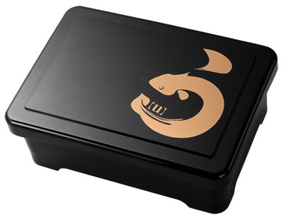 「う」1巻購入者に抽選で当たる重箱。