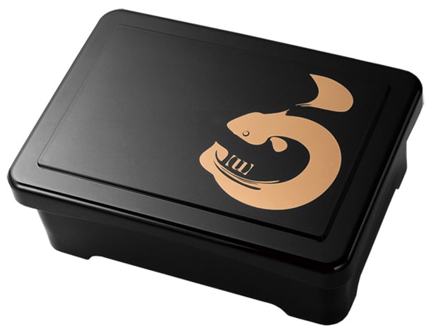 「う」1巻購入者に抽選で当たる重箱。